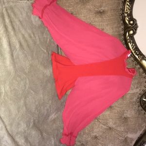 Gamba long pink blouse